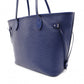 LOUIS VUITTON Neverfull MM Epi Tote Bag, Leather, Blue