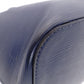 LOUIS VUITTON Neverfull MM Epi Tote Bag, Leather, Blue