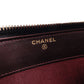 CHANEL Caviar Skin Matelassé Long Wallet, Leather, Black, with Gold Hardware