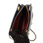 CHANEL Matelassé Turnlock Chain Shoulder Bag Navy Lambskin Gold Hardware 7-9-595