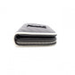 SAINT LAURENT Cassandra Bifold Wallet, Leather, Grey, YSL Logo, White