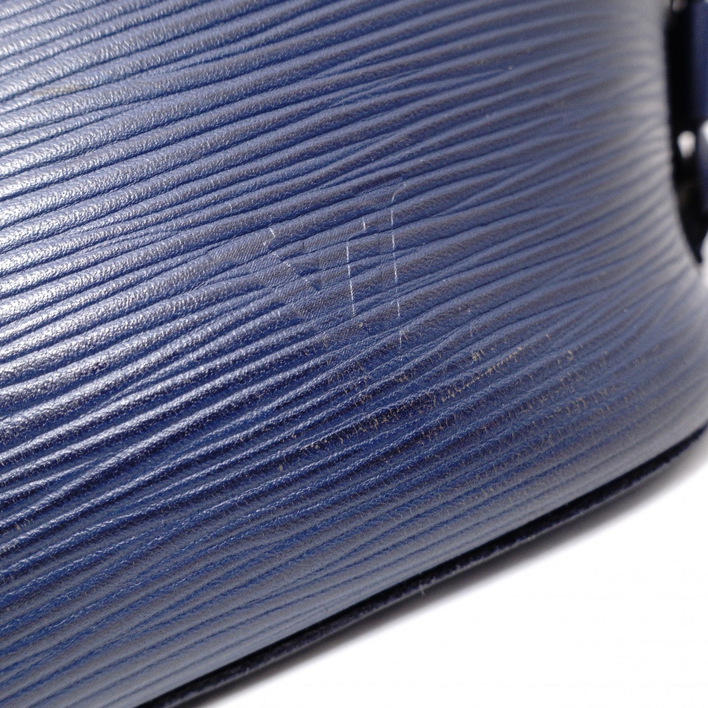 LOUIS VUITTON Neverfull MM Epi Tote Bag, Leather, Blue