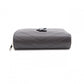 SAINT LAURENT Cassandra Bifold Wallet, Leather, Grey, YSL Logo, White
