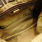 FENDI Zucca 32 Handbag Brown × Black Vintage Canvas Leather R801474