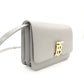 Burberry London Small Shoulder Bag Gray Leather TB Logo Crossbody Gold Hardware R801088