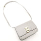Burberry London Small Shoulder Bag Gray Leather TB Logo Crossbody Gold Hardware R801088