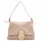 FENDI Mamma Bucket Zucca Shoulder Bag, Canvas/Leather, Pink-Beige Tones