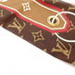 LOUIS VUITTON ルイ・ヴィトン ツイリー バンドー　BB スカーフ シルク ブラウン系【中古】 レディース