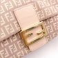FENDI Mamma Bucket Zucca Shoulder Bag, Canvas/Leather, Pink-Beige Tones