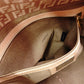 FENDI Mamma Bucket Zucca Shoulder Bag, Canvas/Leather, Pink-Beige Tones