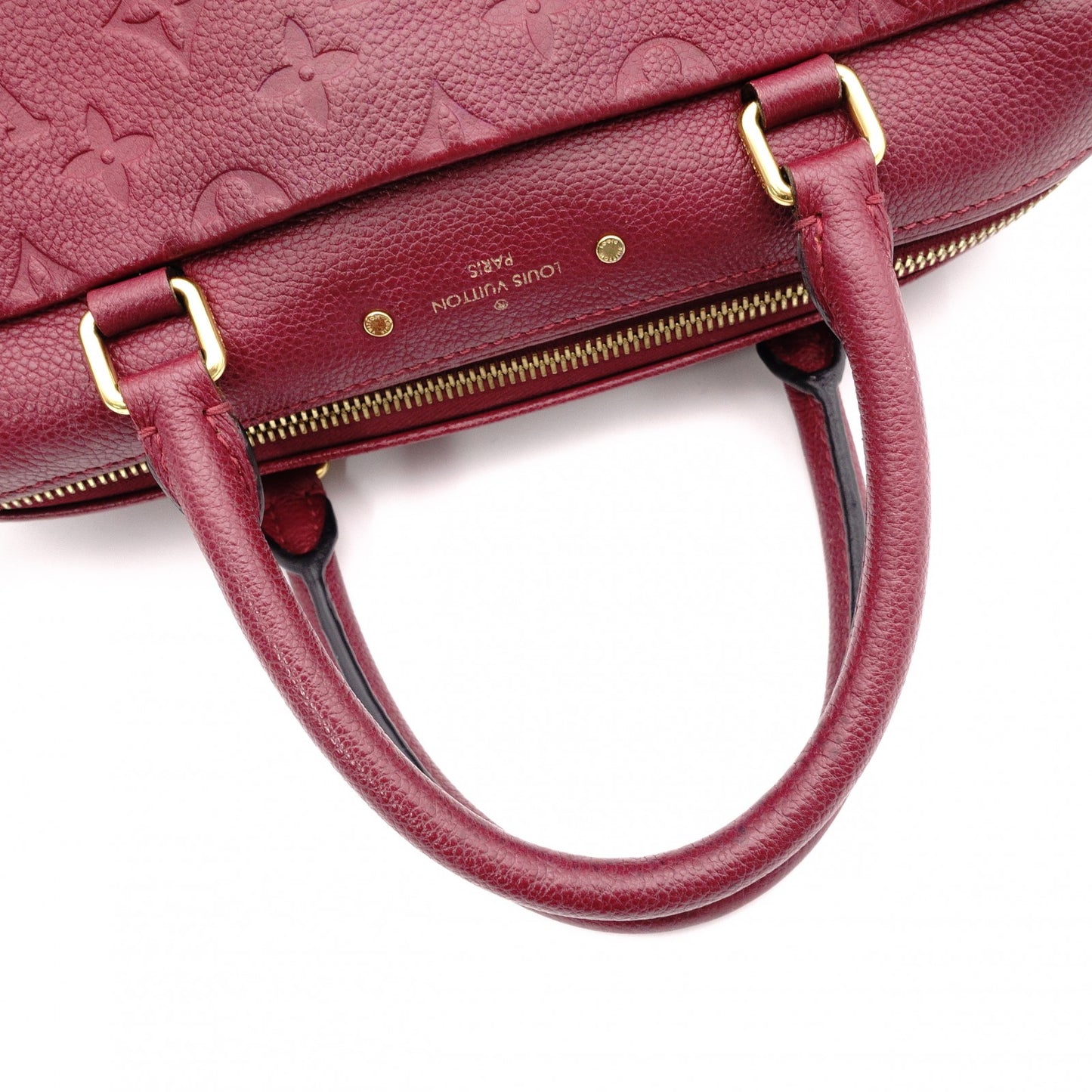 LOUIS VUITTON Speedy Bandoulière 25 Implant Handbag (Red) 2-Way