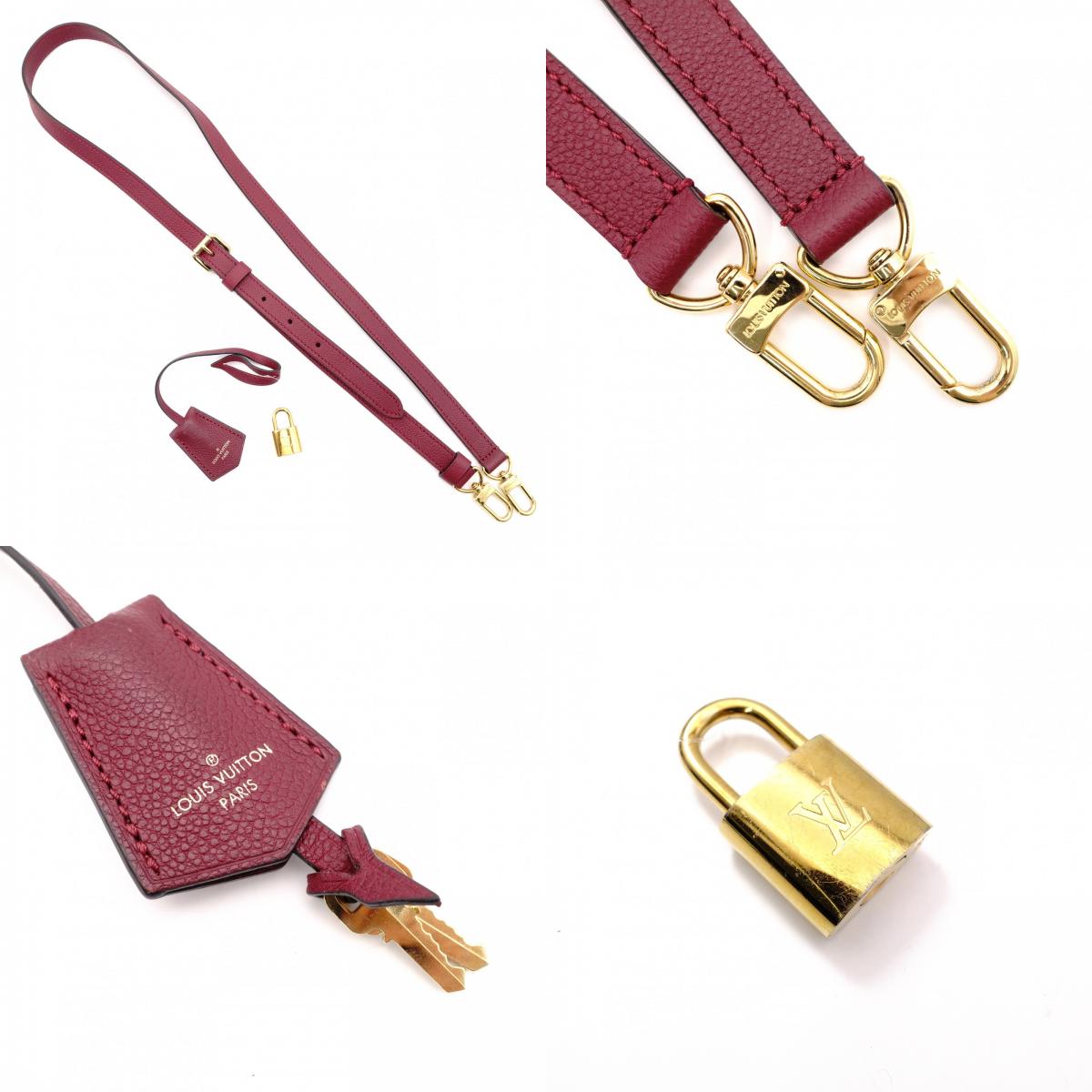 LOUIS VUITTON Speedy Bandoulière 25 Implant Handbag (Red) 2-Way