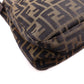 FENDI Mamma Bucket Zucca Shoulder Bag, Canvas and Leather, Brown, FF Logo