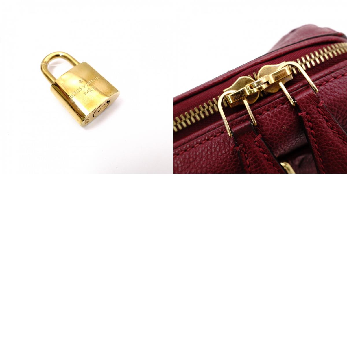 LOUIS VUITTON Speedy Bandoulière 25 Implant Handbag (Red) 2-Way