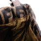 FENDI Mamma Bucket Zucca Shoulder Bag, Canvas and Leather, Brown, FF Logo