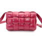 Bottega Veneta Intrecciato Shoulder Bag Padded Cassette Wine Red Leather R801681