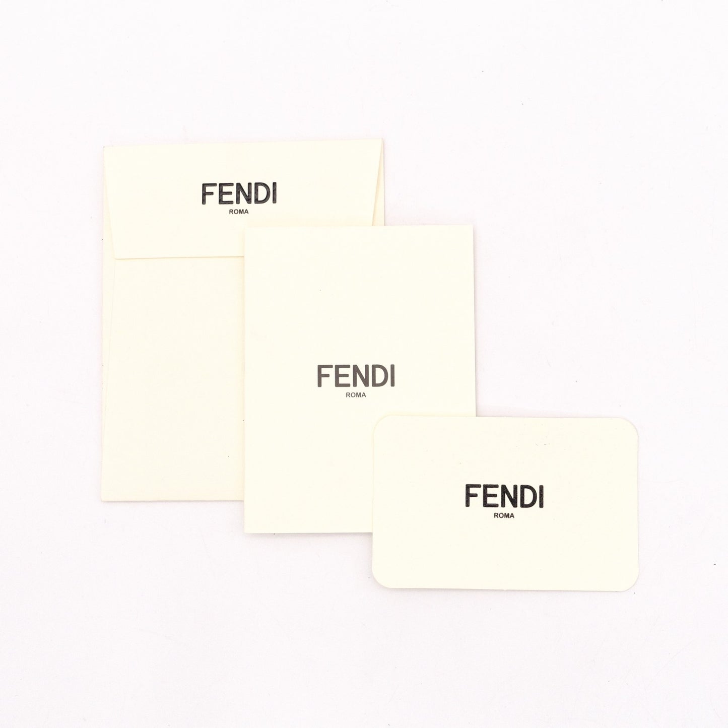 FENDI Zucca Bifold Wallet, Leather, Black, Men's