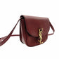 Saint Laurent Solferino Shoulder Bag YSL Burgundy Gold Hardware Leather R8011056