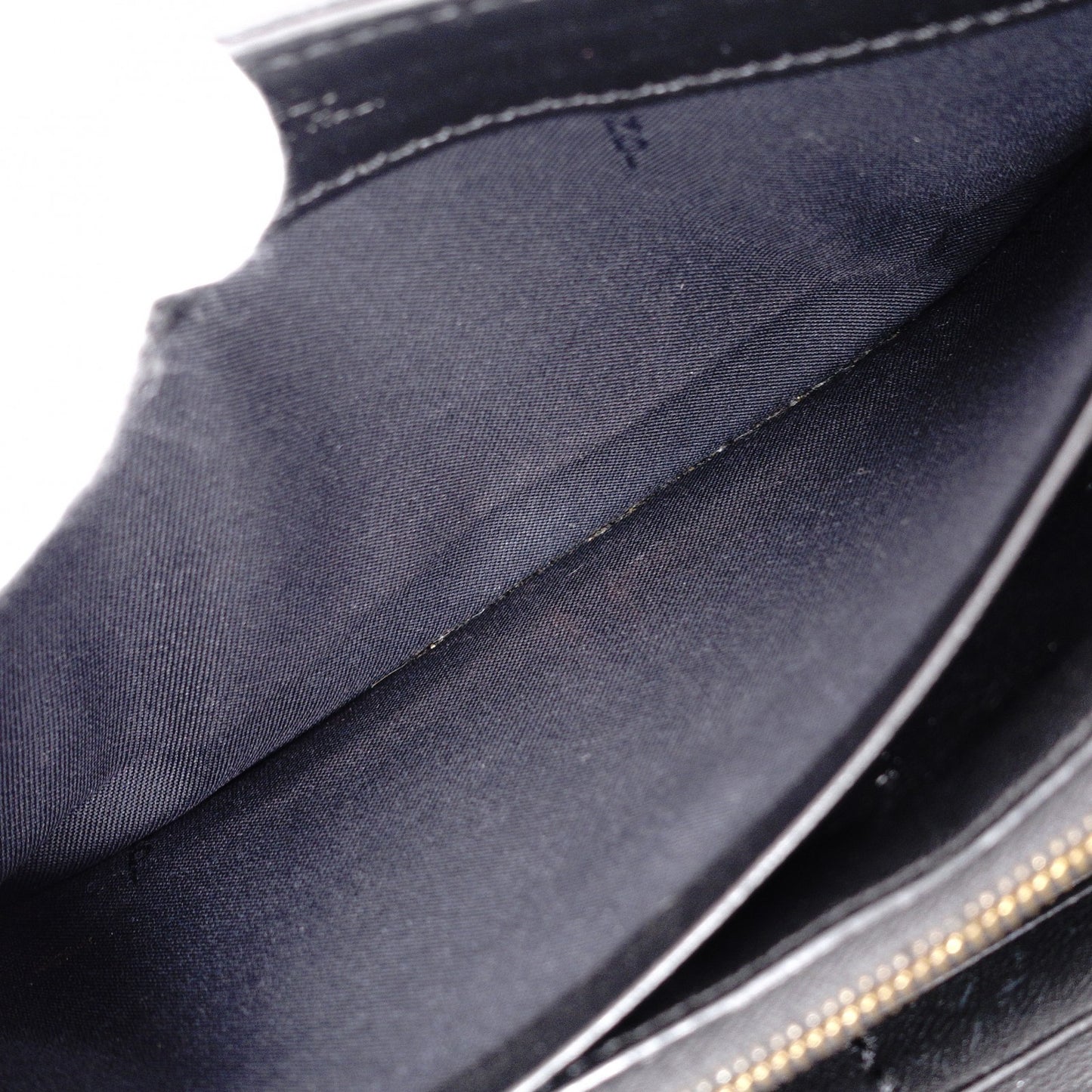 FENDI Baguette Chain Wallet Shoulder Bag, Leather, Black