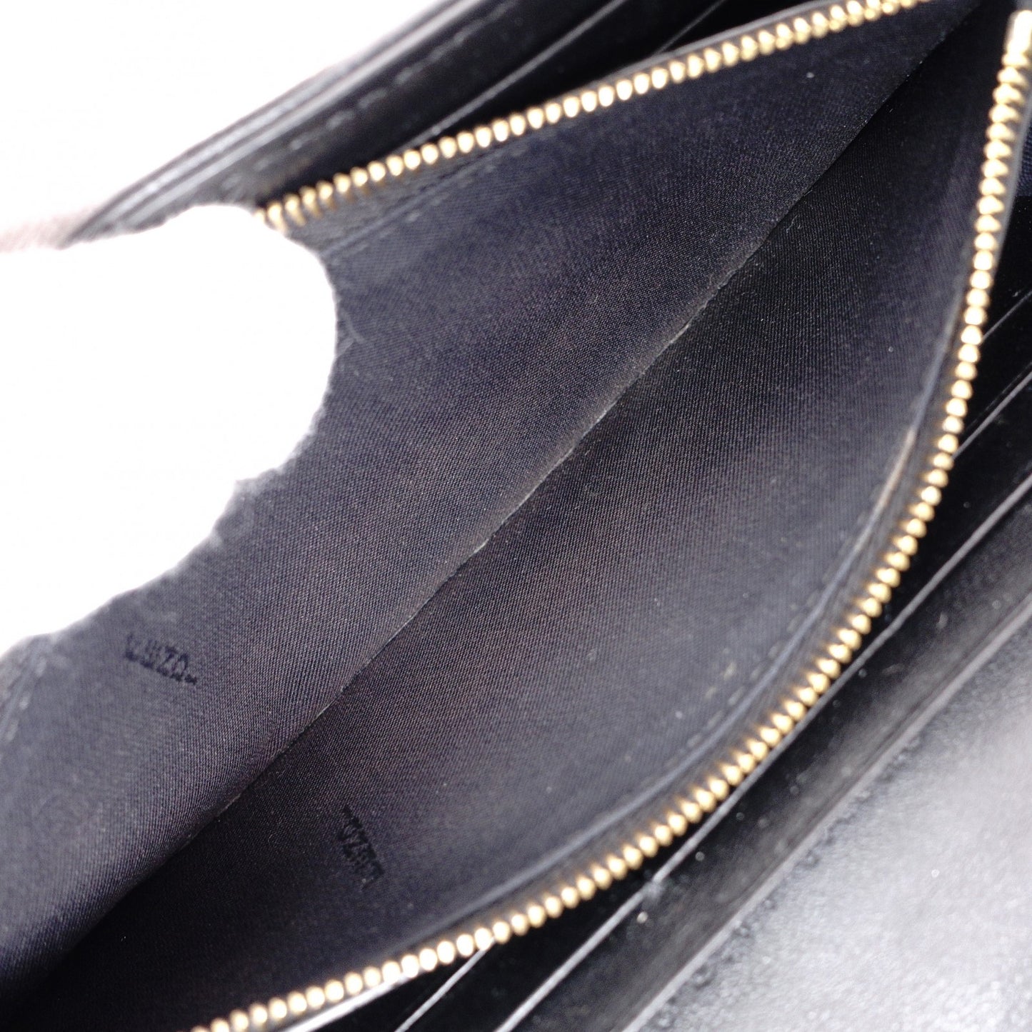 FENDI Baguette Chain Wallet Shoulder Bag, Leather, Black