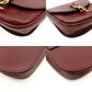 Saint Laurent Solferino Shoulder Bag YSL Burgundy Gold Hardware Leather R8011056