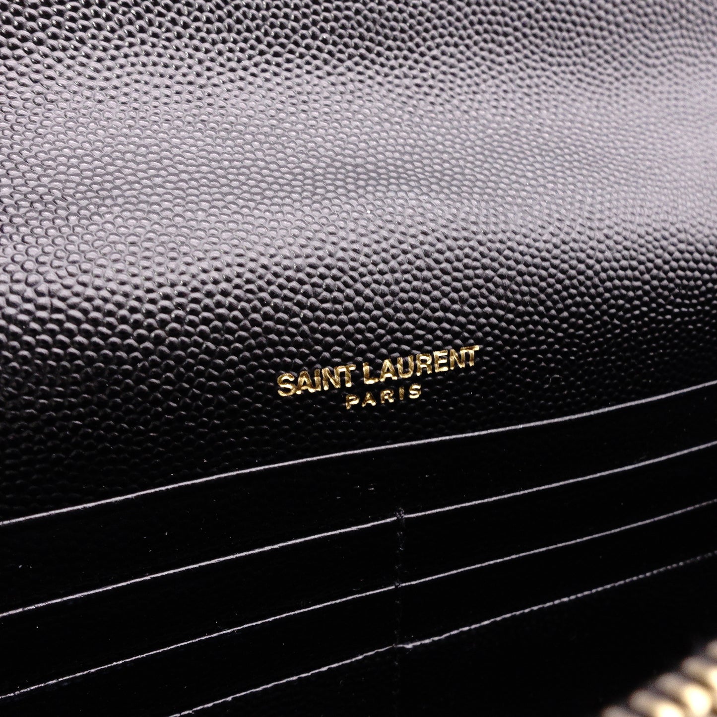 SAINT LAURENT Cassandra Shoulder Bag, Leather, Black, Gold Hardware, Crossbody