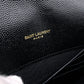 SAINT LAURENT Cassandra Shoulder Bag, Leather, Black, Gold Hardware, Crossbody