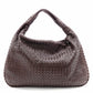 Bottega Veneta Intrecciato Shoulder Bag, Leather, Brown, Hobo