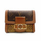 LOUIS VUITTON Monogram Reverse Portefeuille Dauphine Reverse Wallet Folding Wallet Brown R801558