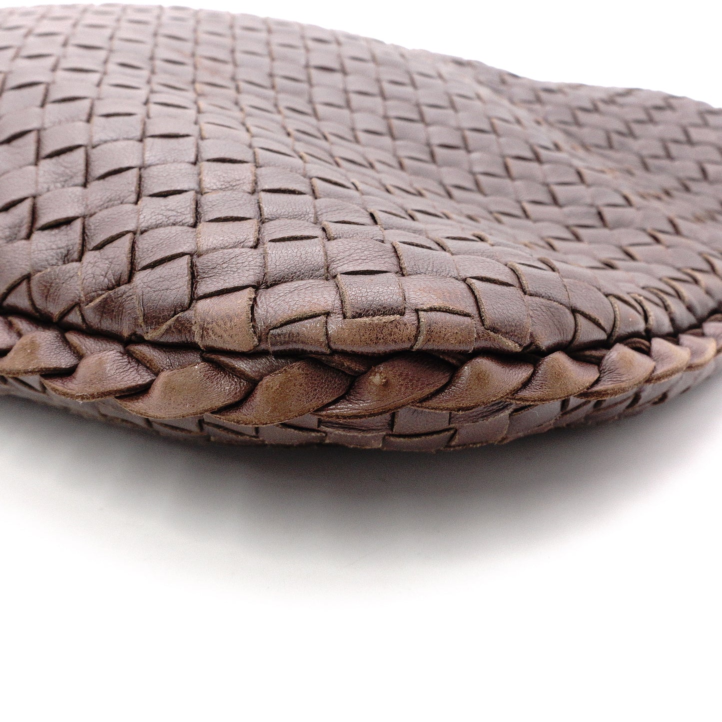 Bottega Veneta Intrecciato Shoulder Bag, Leather, Brown, Hobo