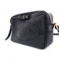 PRADA Prada Logo Jacquard Ribbon Camera Shoulder Bag Canvas Black