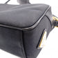 PRADA Prada Logo Jacquard Ribbon Camera Shoulder Bag Canvas Black