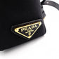 PRADA Prada Logo Jacquard Ribbon Camera Shoulder Bag Canvas Black