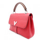 LOUIS VUITTON Verry Single-Handle Bag, Handbag, Leather, Red, 2-way