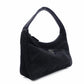PRADA Mini Hobo Bag, Handbag, Nylon, Black, Triangle Logo, Mini Bag