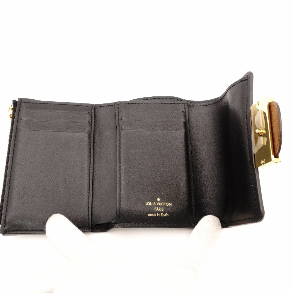 LOUIS VUITTON Monogram Reverse Portefeuille Dauphine Reverse Wallet Folding Wallet Brown R801558