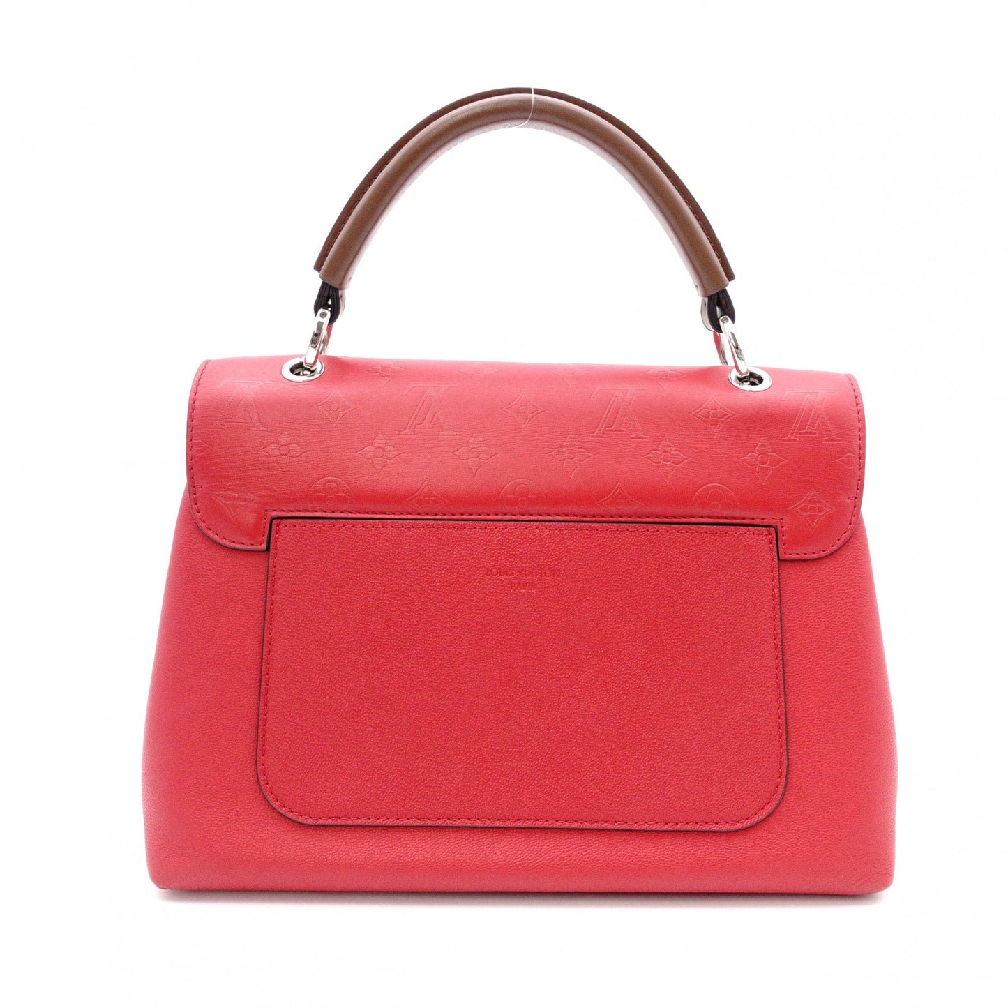 LOUIS VUITTON Verry Single-Handle Bag, Handbag, Leather, Red, 2-way