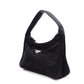 PRADA Mini Hobo Bag, Handbag, Nylon, Black, Triangle Logo, Mini Bag