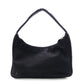 PRADA Mini Hobo Bag, Handbag, Nylon, Black, Triangle Logo, Mini Bag