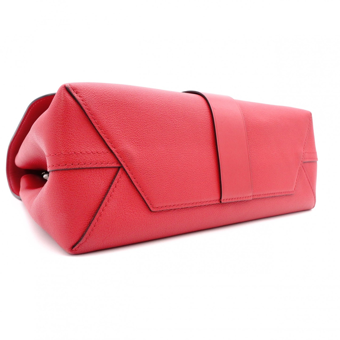 LOUIS VUITTON Verry Single-Handle Bag, Handbag, Leather, Red, 2-way