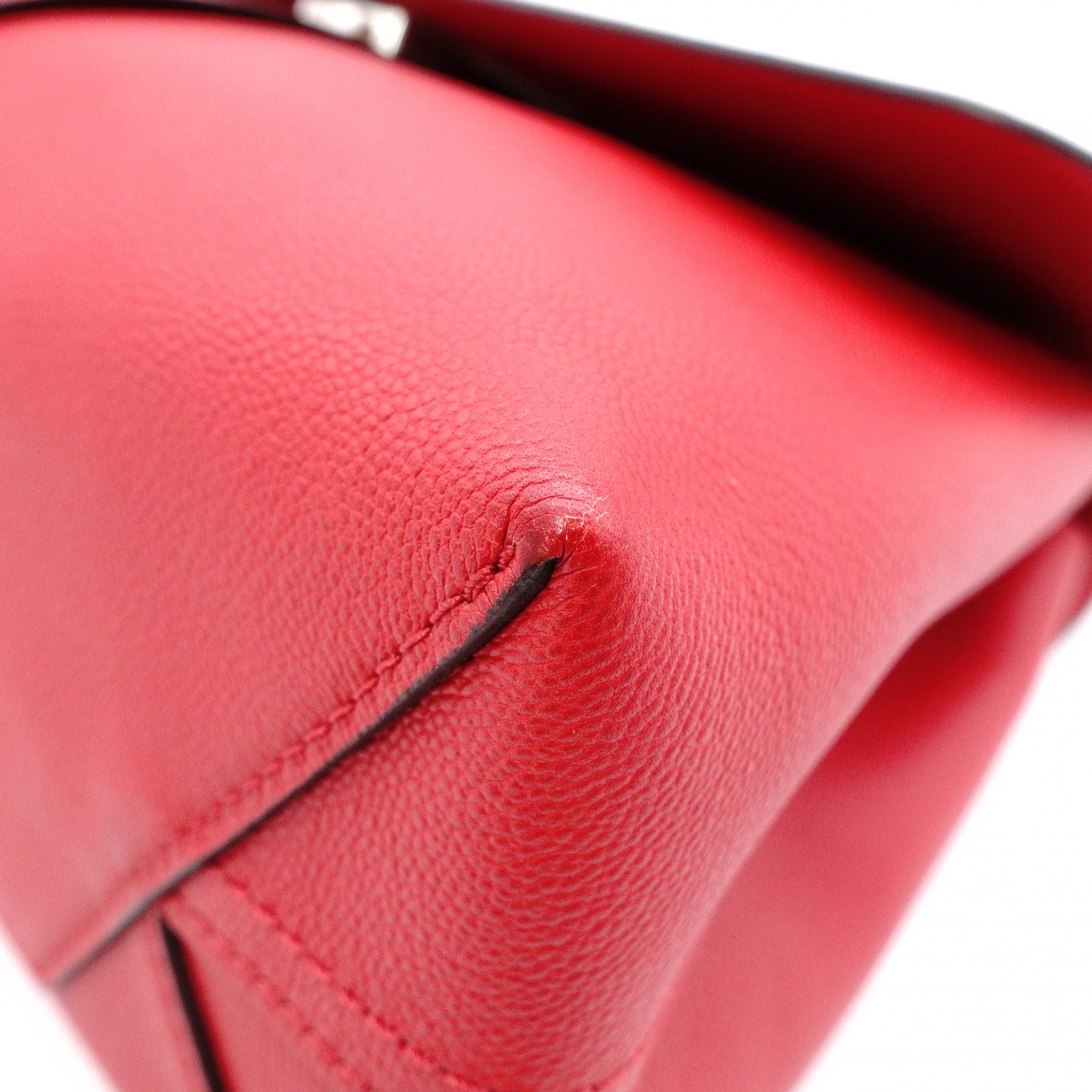 LOUIS VUITTON Verry Single-Handle Bag, Handbag, Leather, Red, 2-way