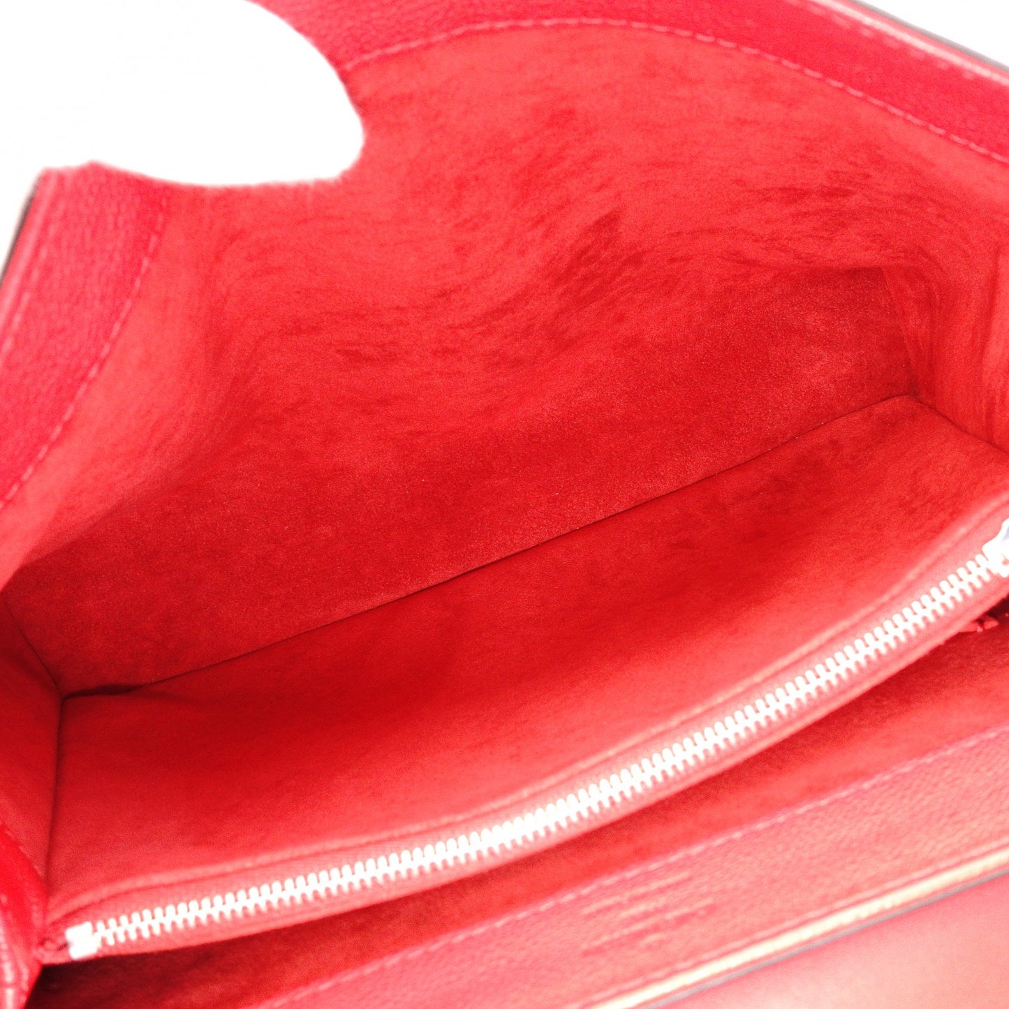 LOUIS VUITTON Verry Single-Handle Bag, Handbag, Leather, Red, 2-way