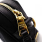 PRADA Prada Logo Jacquard Ribbon Camera Shoulder Bag Canvas Black