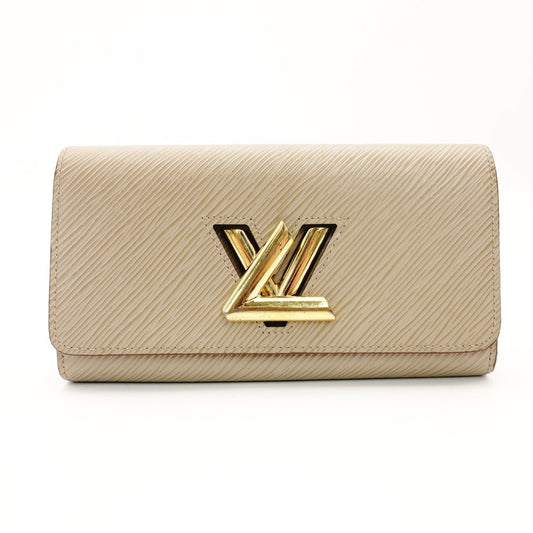 LOUIS VUITTON Epi Twist Epi Galet M67510 Beige Leather Long Wallet with Box Wallet R801578