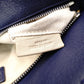 LOEWE Puzzle Small Handbag, Leather, Navy, 2-Way, Silver Hardware
