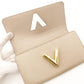 LOUIS VUITTON Epi Twist Epi Galet M67510 Beige Leather Long Wallet with Box Wallet R801578