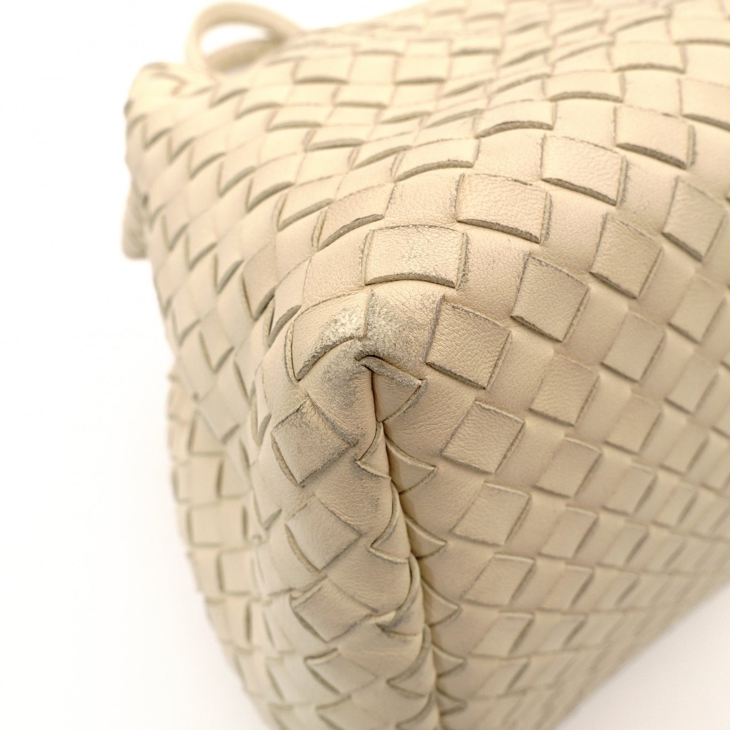Bottega Veneta Intrecciato Roma Beige Leather Tote Bag 7-11-678