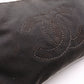 CHANEL Olsen Shoulder Bag, Leather, Gray and White Canvas, CC Logo, Single-Shoulder