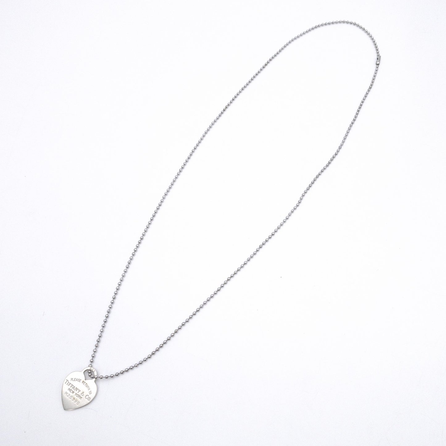 TIFFANY&Co. Tiffany Ball Chain Return to Tiffany Necklace, 925 sterling silver