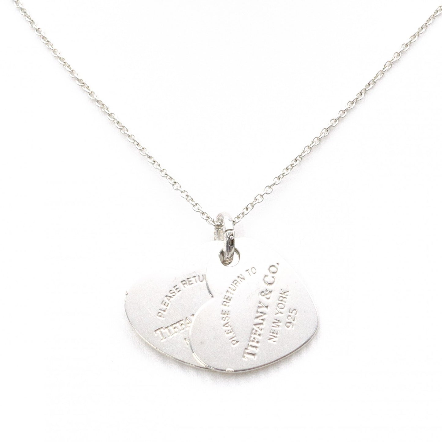TIFFANY&Co. Return to Tiffany Double Heart Tag Necklace, 925 sterling silver